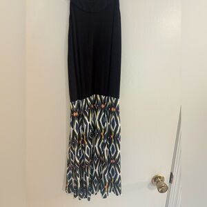 Stylish Black and Multicolor Stretch Dress